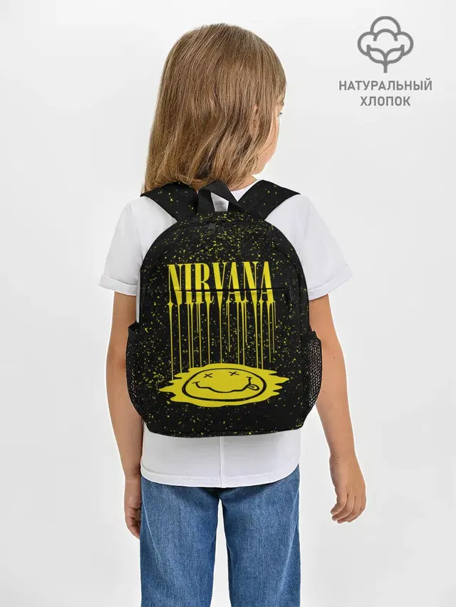 Рюкзак детский с принтом «melted smiley»