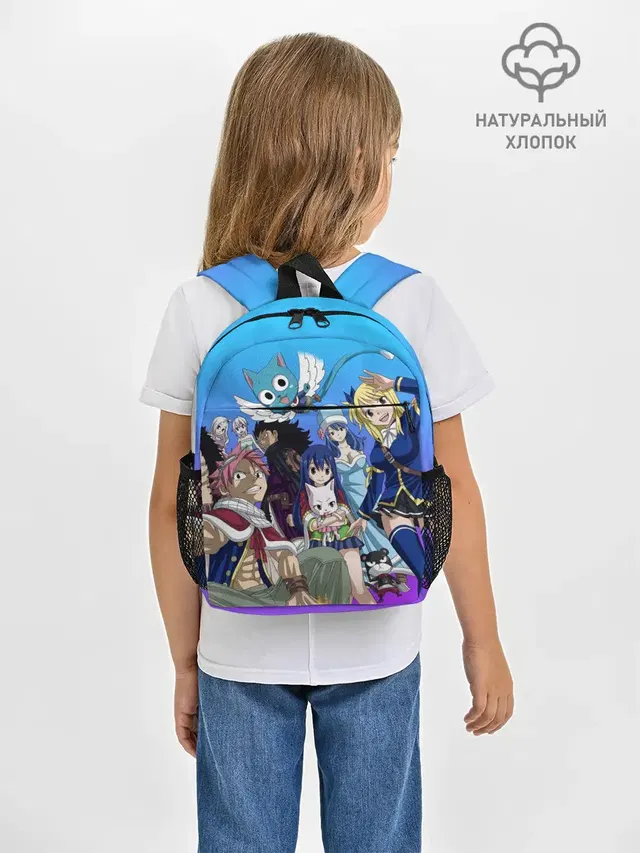 Рюкзак детский с принтом «Хвост Феи — All heroes of Fairy Tail»