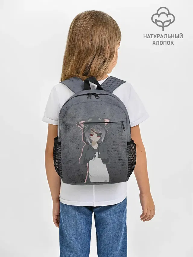 Рюкзак детский с принтом «Catgirl sadness»