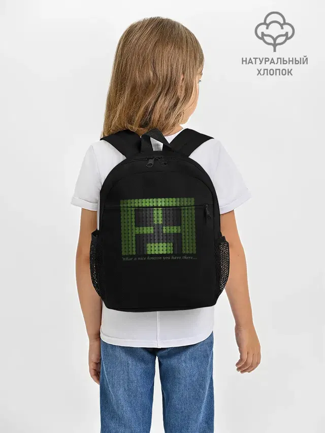 Рюкзак детский с принтом «Майнкрафт — MINECRAFT CREEPER»