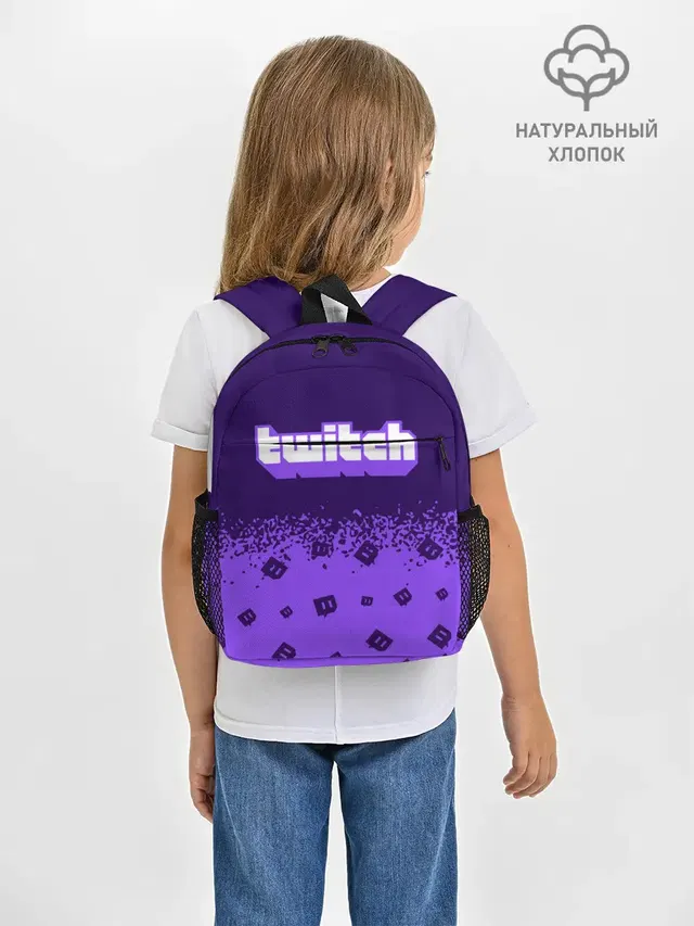 Рюкзак детский с принтом «Разные игры — TWITCH — ТВИЧ»