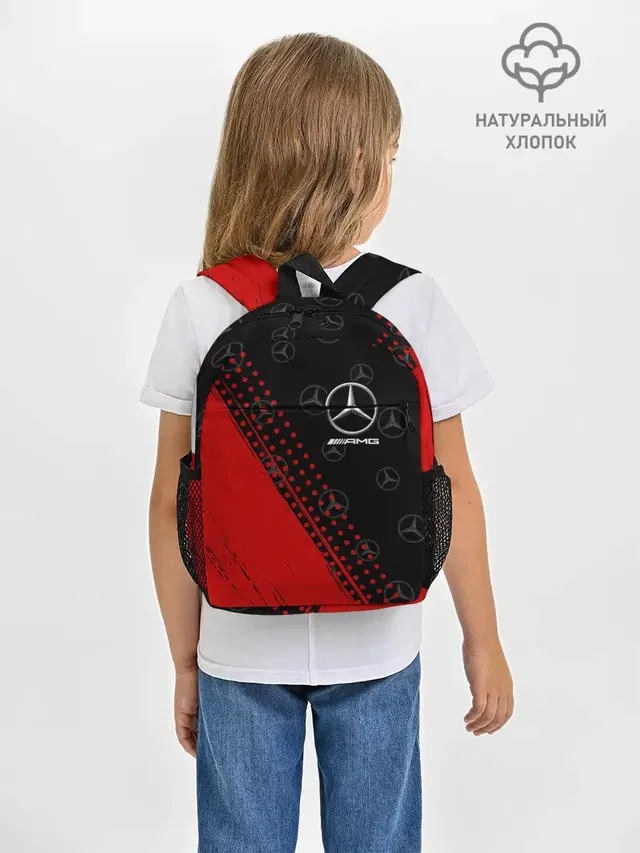 Рюкзак детский с принтом «AMG — MERCEDES — МЕРСЕДЕС»