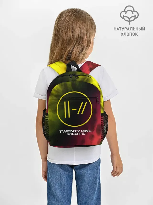 Рюкзак детский с принтом «Tie-dye — 21 PILOTS»