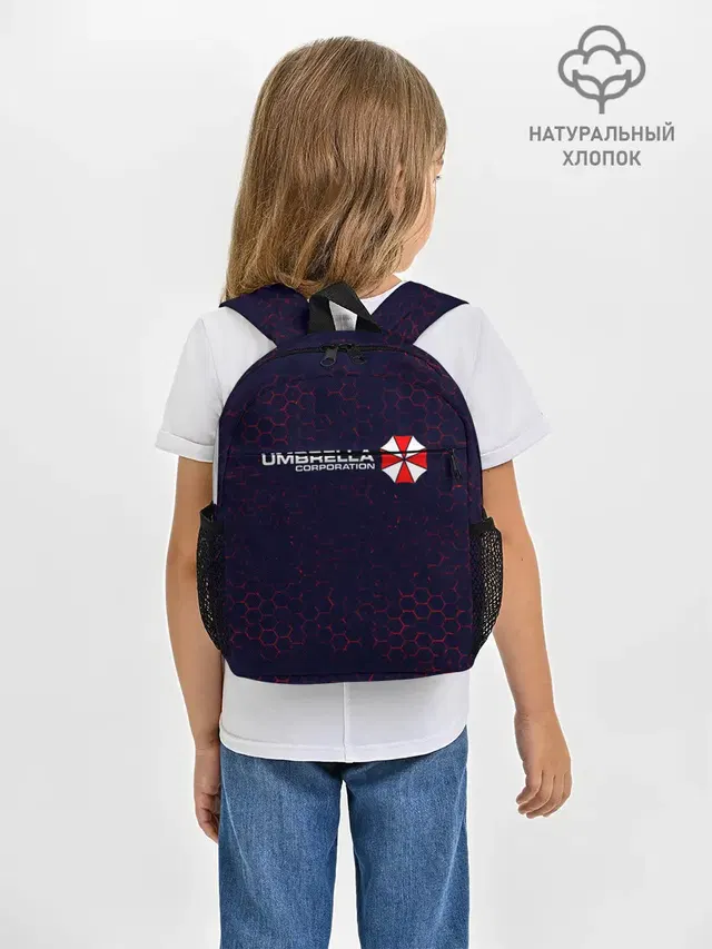Рюкзак детский с принтом «Umbrella Corp Амбрелла»