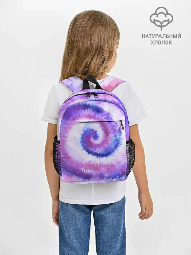 Рюкзак детский с принтом «Tie-Dye — TIE-DYE PURPLE»