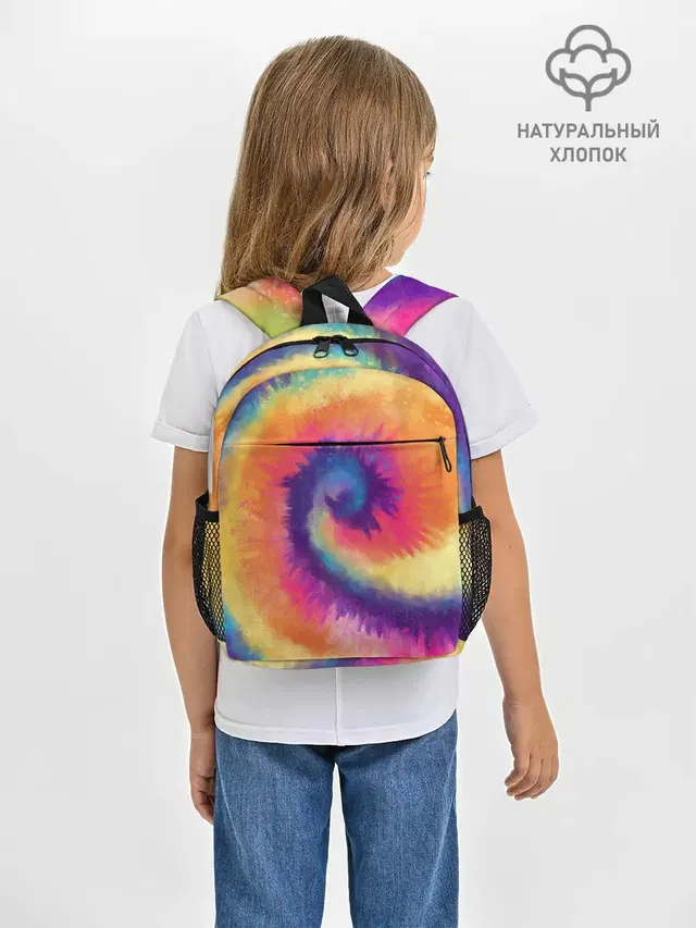 Рюкзак детский с принтом «Tie-Dye Multicolor»