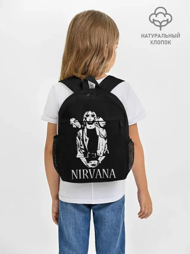 Рюкзак детский с принтом «Kurt Cobain»