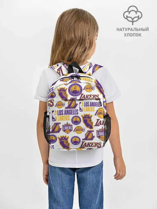 Рюкзак детский с принтом «Лейкерс — LAKERS LOGO»