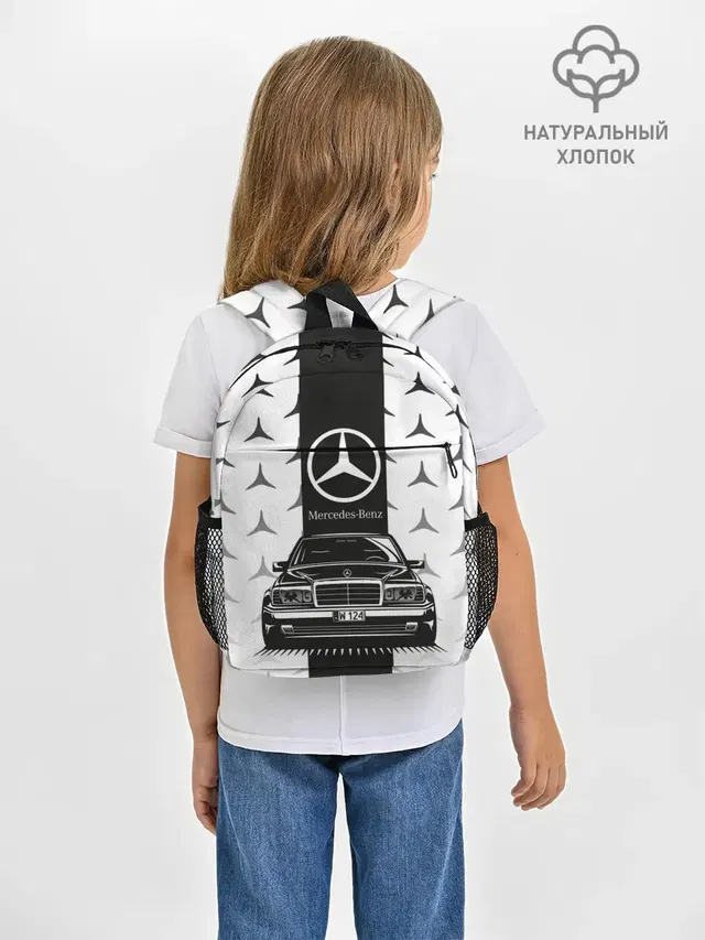 Рюкзак детский с принтом «Merсedes — MERCEDES BENZ»