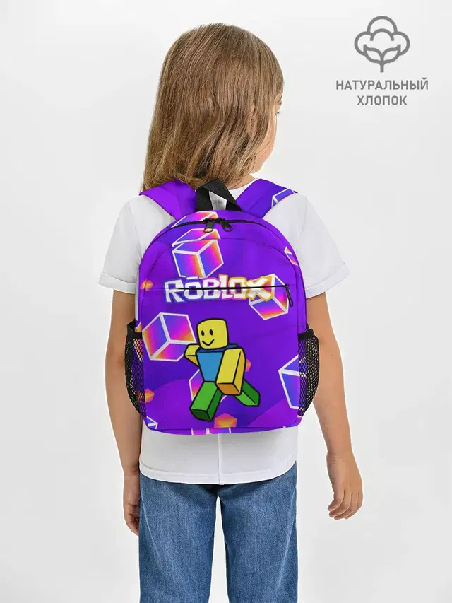 Рюкзак детский с принтом «Роблокс — ROBLOX КУБЫ»