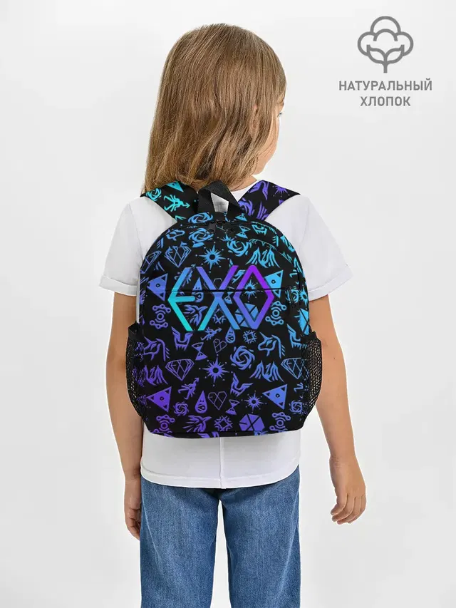 Рюкзак детский с принтом «Exo — EXO K-POP — LogoBombing»