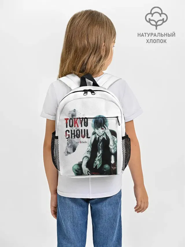 Рюкзак детский с принтом «Токийский Гуль — Tokyo Ghoul Sui Ishida»