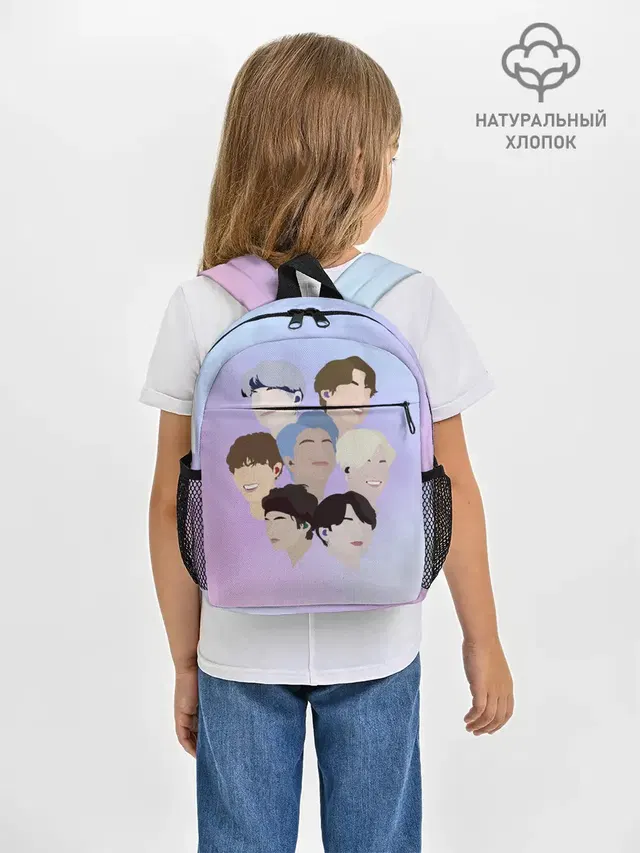 Рюкзак детский с принтом «BTS — БТС Bangtan Boys BTS»