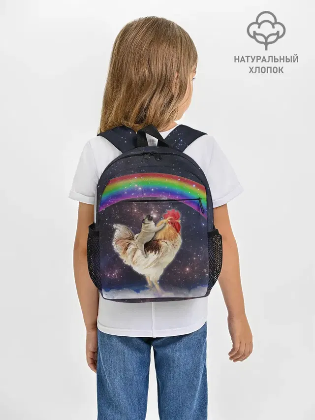 Мопс на курице в космосе