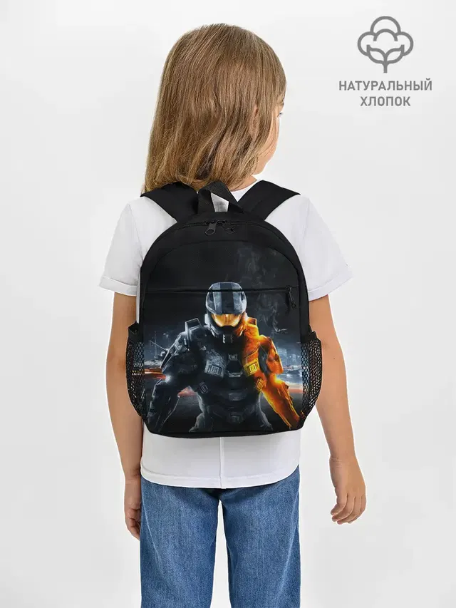 Рюкзак детский с принтом «Halo x Battlefield»