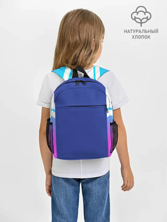 Рюкзак детский с принтом «Текстуры — NEON GRADIENT FITNESS UNIFORM»