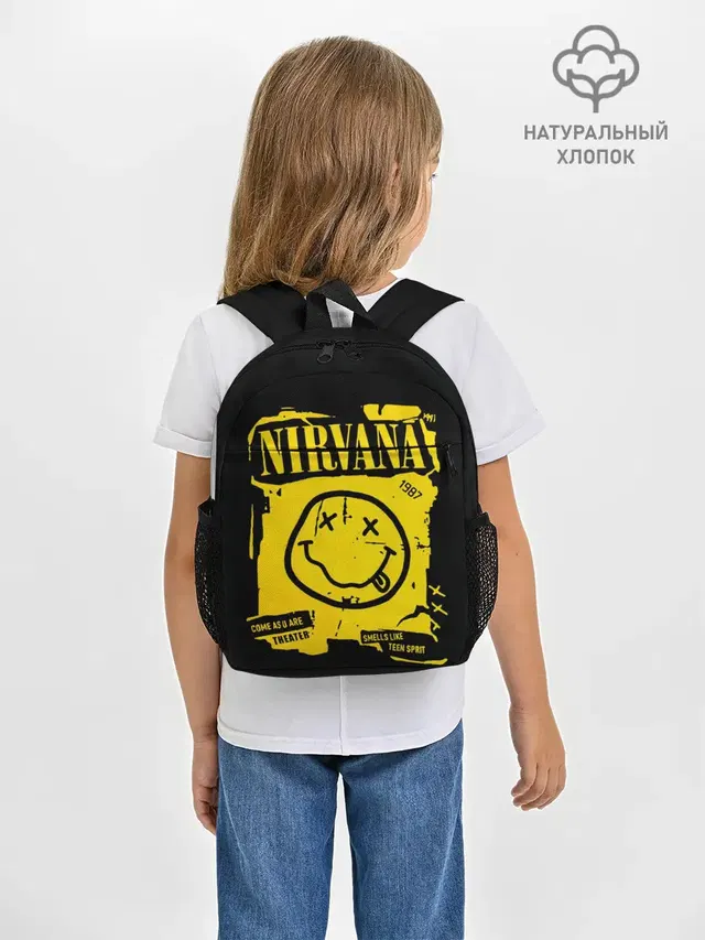 Рюкзак детский с принтом «Nirvana 1987»