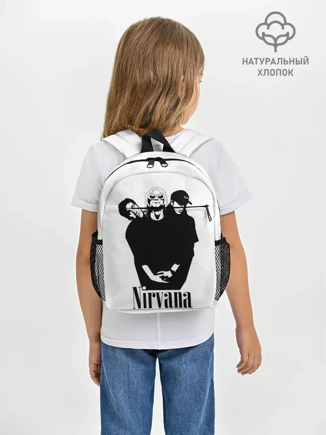 Рюкзак детский с принтом «Nirvana Группа»