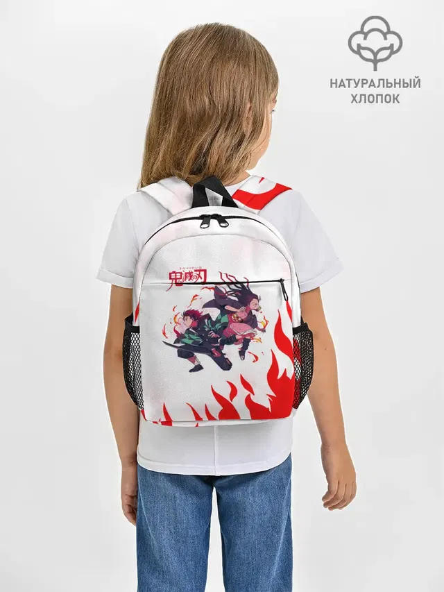 Танджиро и Незуко в огне