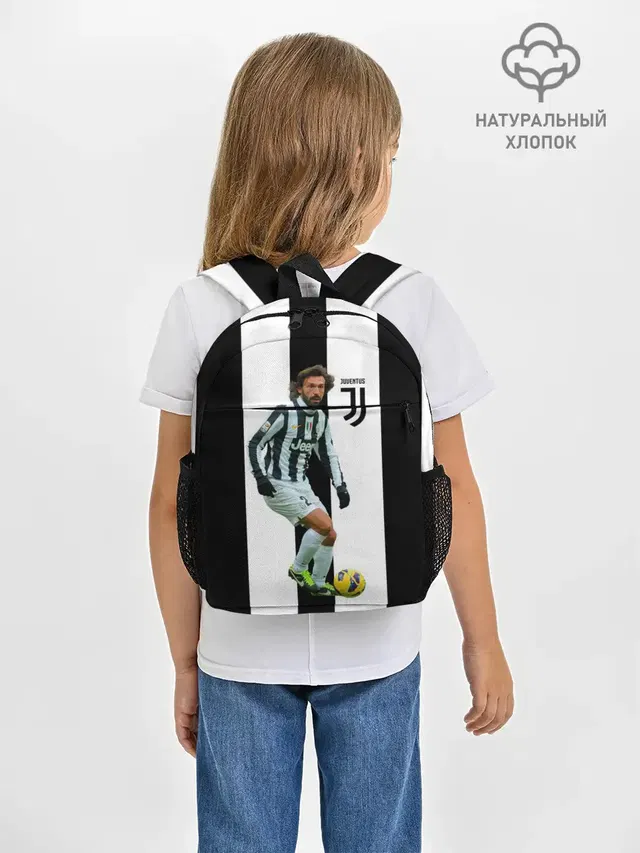 Рюкзак детский с принтом «Ювентус — Andrea Pirlo»