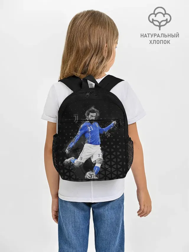 Рюкзак детский с принтом «Ювентус — Andrea Pirlo»