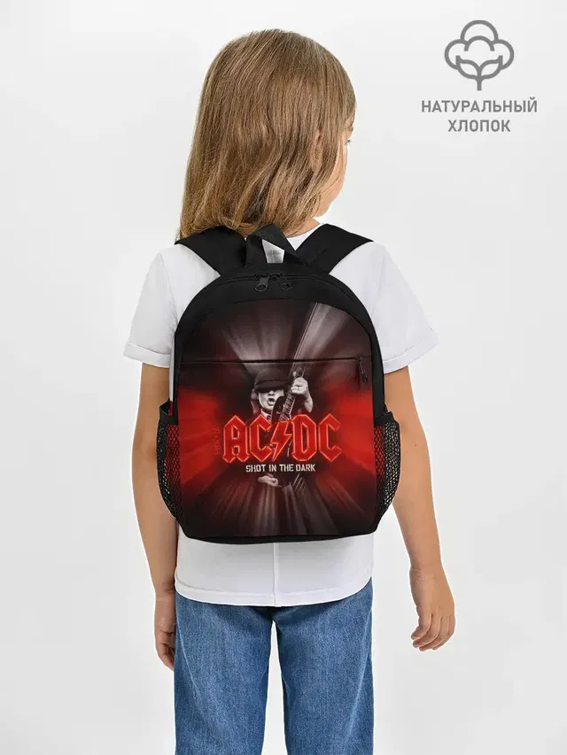 Рюкзак детский с принтом «AC — AC/DC: Angus Young»
