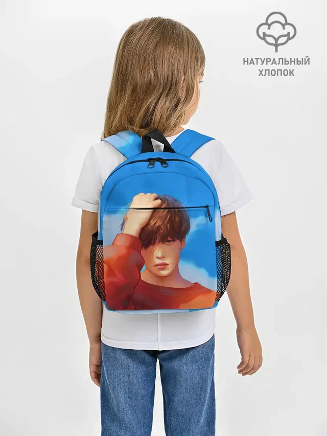 Рюкзак детский с принтом «BTS — Park Jimin Art»