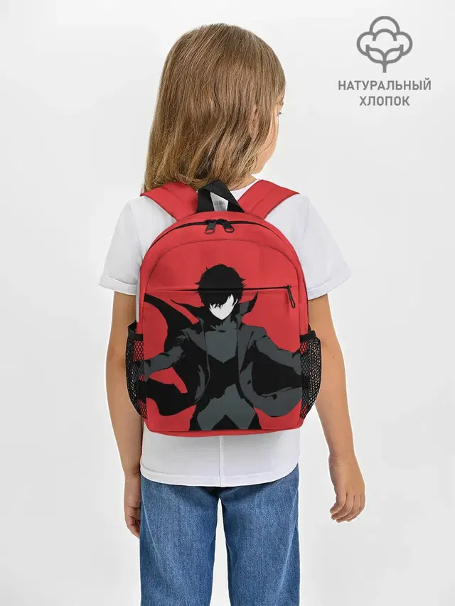 Рюкзак детский с принтом «Persona 5 — Чёрный Рэн»