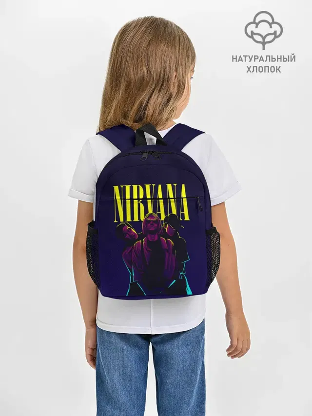 Рюкзак детский с принтом «Nirvana Neon»
