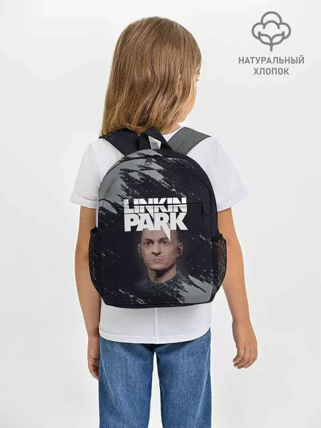 Рюкзак детский с принтом «Linkin Park — ЧЕСТЕР»