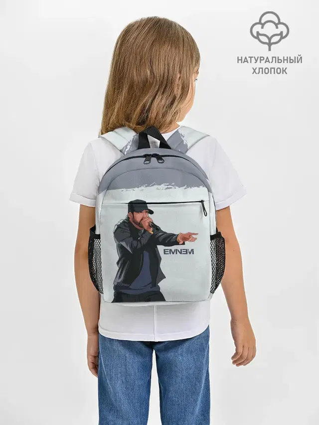 Рюкзак детский с принтом «Eminem — ЭМИНЕМ»