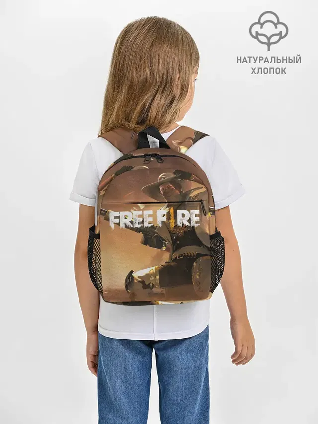 Рюкзак детский с принтом «Cowboy — FREE FIRE»