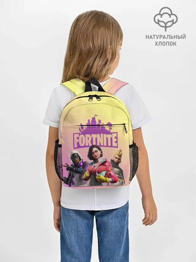 Рюкзак детский с принтом «Фортнайт — Fortnite Squad»