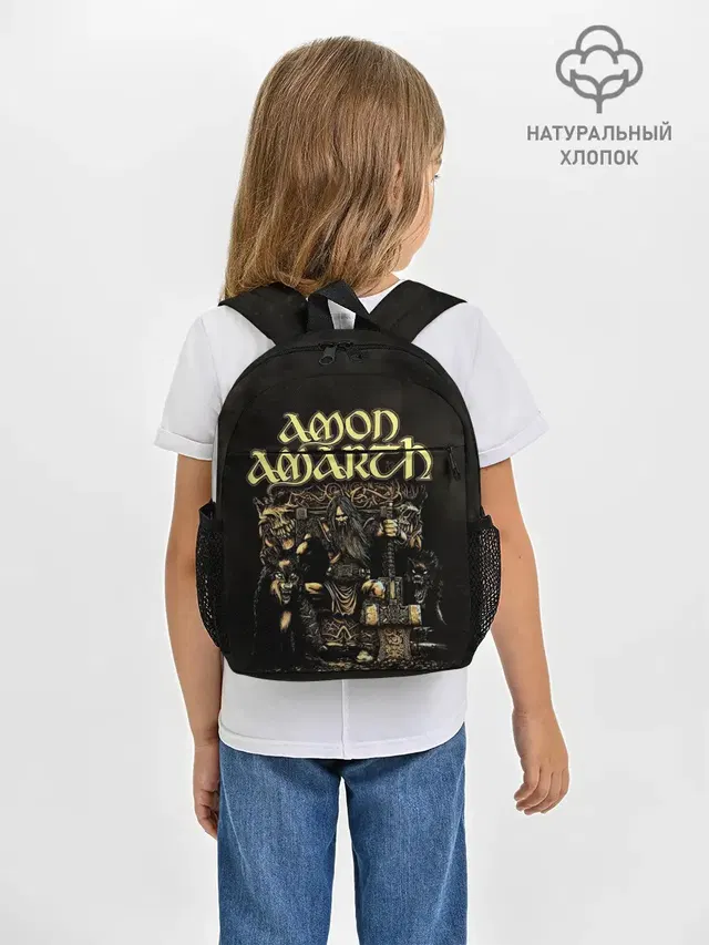 Рюкзак детский с принтом «Разный рок — Amon Amarth»