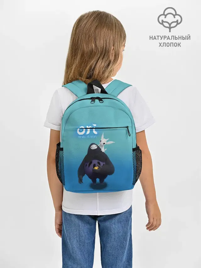 Рюкзак детский с принтом «Spirit Guardian — Naru и Ori — Нару and Ori»