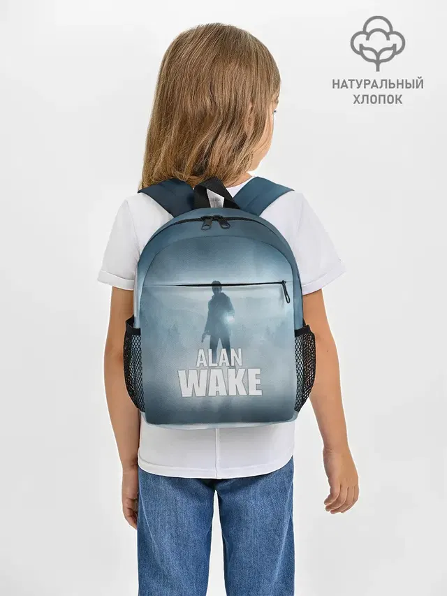 Рюкзак детский с принтом «Alan Wake — Alan Wake Video Game Art»