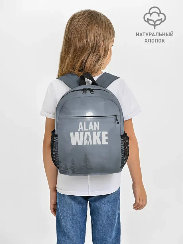 Рюкзак детский с принтом «Alan Wake — Алан Уэйк: Полнолуние»