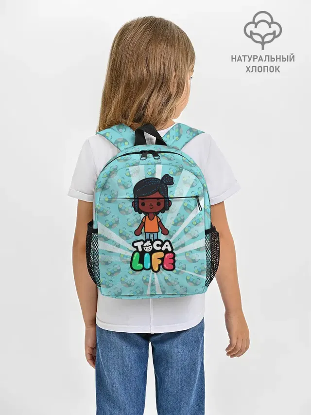 Рюкзак детский с принтом «Toca Boca — Toca Life World»