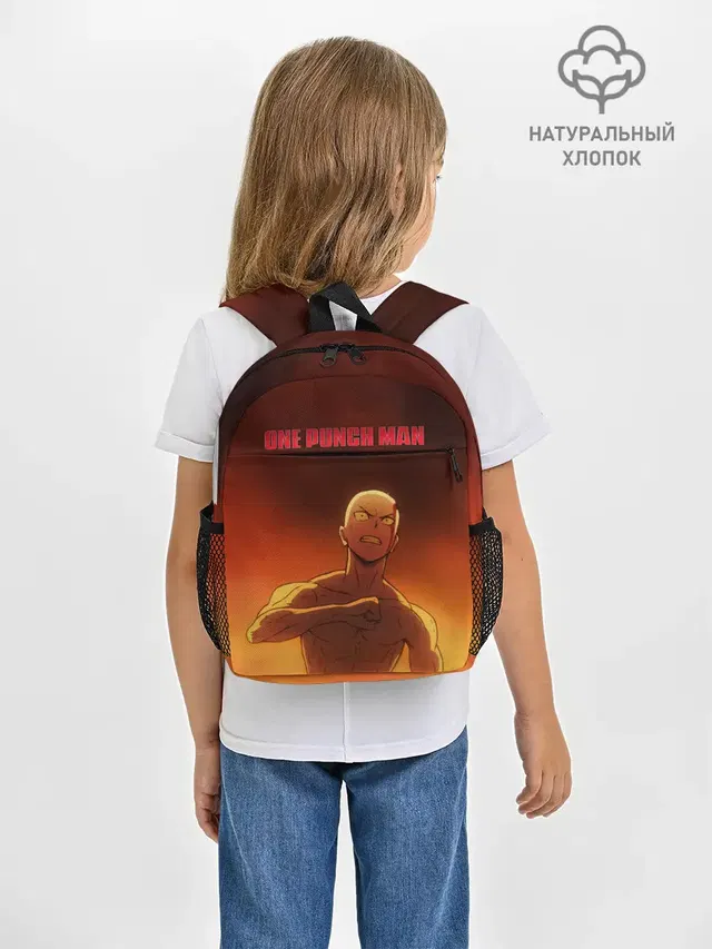 Сайтама в огне One Punch-Man
