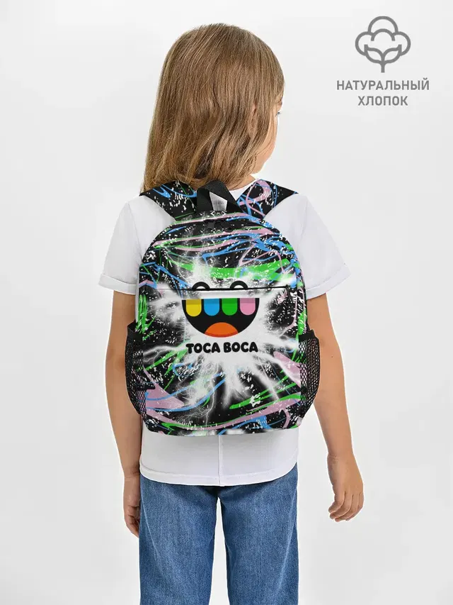 Рюкзак детский с принтом «Toca Boca — Toca Boca: Весельчак.»