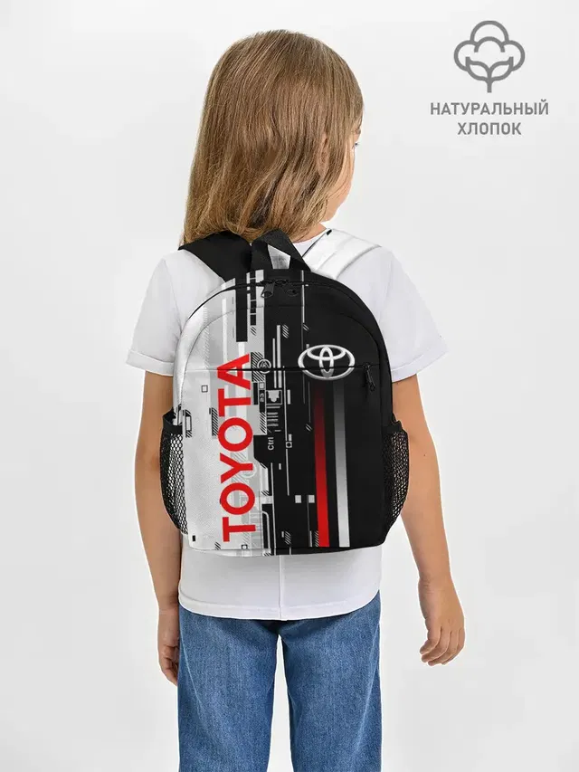Рюкзак детский с принтом «Тойота — TOYOTA SORT — TOYOTA TECHNO»