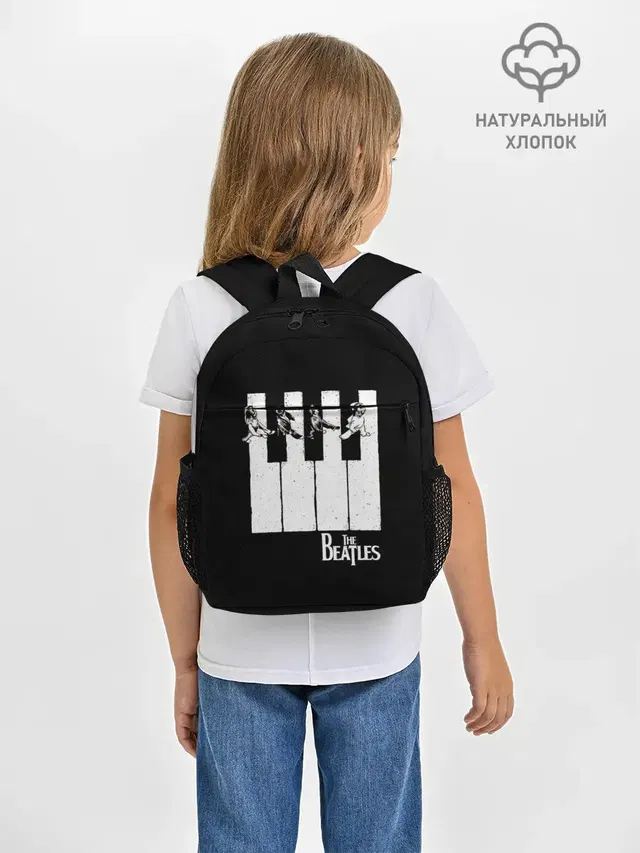Рюкзак детский с принтом «The Beatles — THE BEATLES ЗНАМЕНИТАЯ КАРТИНКА»
