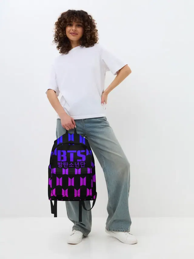 Джинсовый рюкзак с принтом «BTS — BTS [5]»