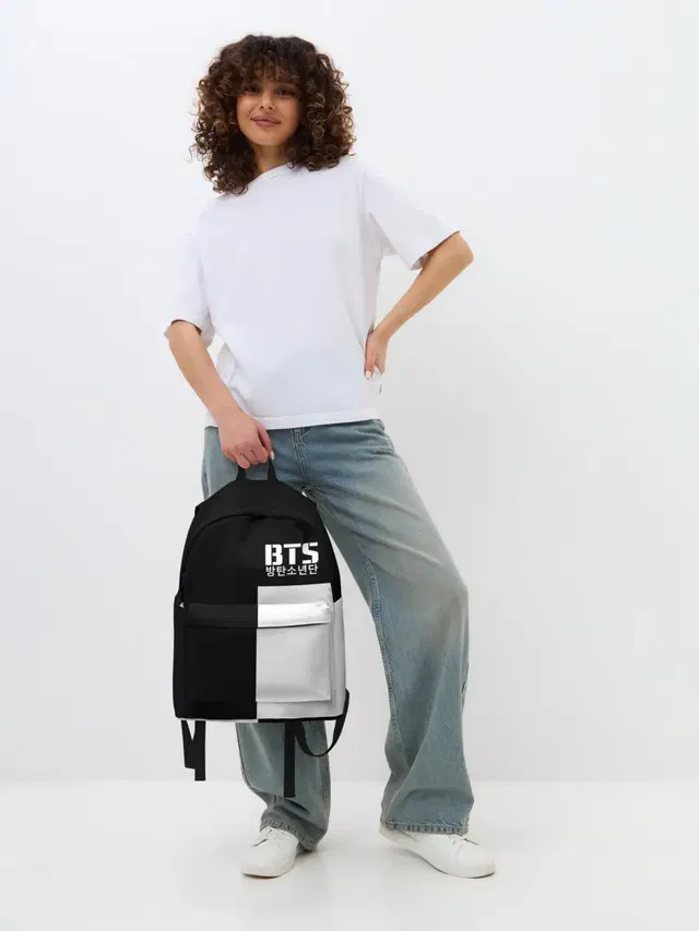 Джинсовый рюкзак с принтом «BTS — BTS [9]»