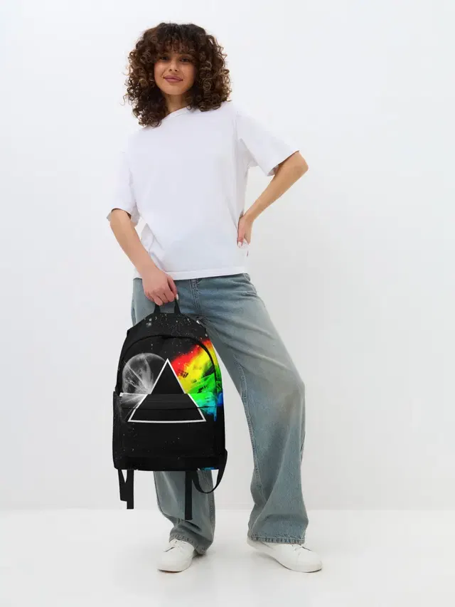 Джинсовый рюкзак с принтом «Prism»