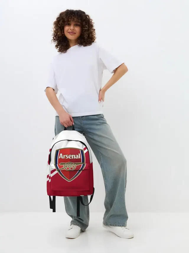Джинсовый рюкзак с принтом «Arsenal — Arsenal FC»