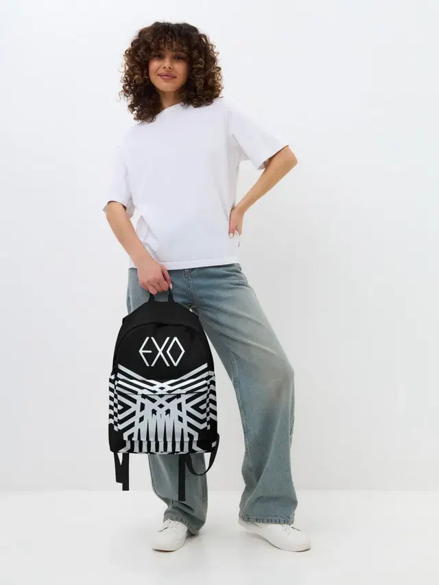 Джинсовый рюкзак с принтом «Exo»
