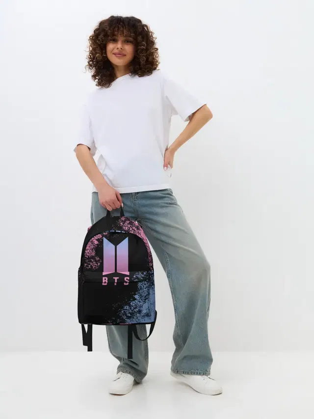 Джинсовый рюкзак с принтом «BTS — BTS JIMIN»