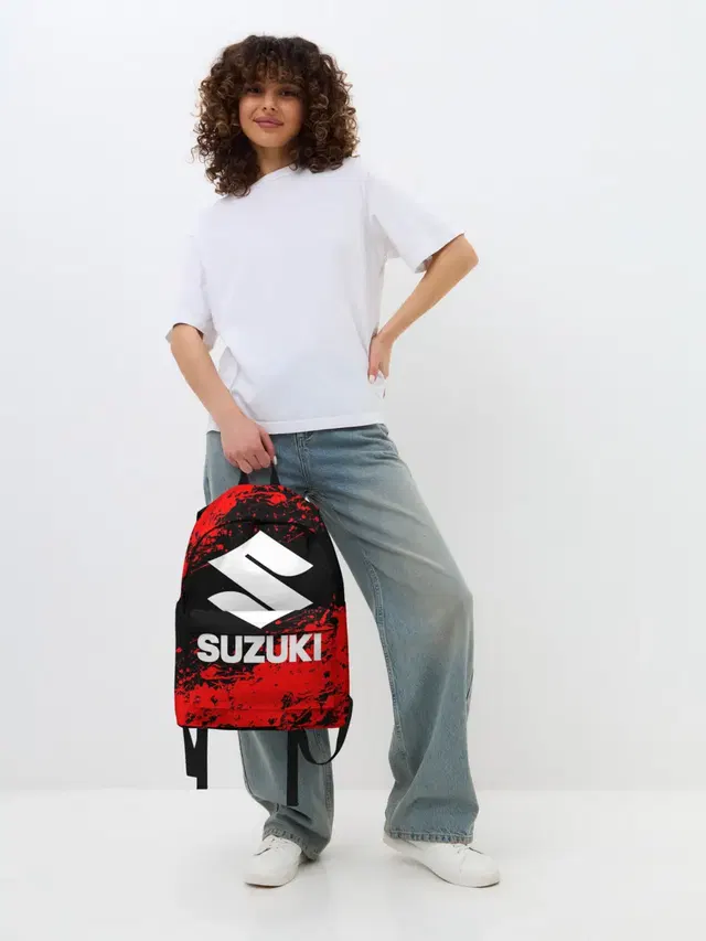 Джинсовый рюкзак с принтом «Suzuki Motor Corporation»