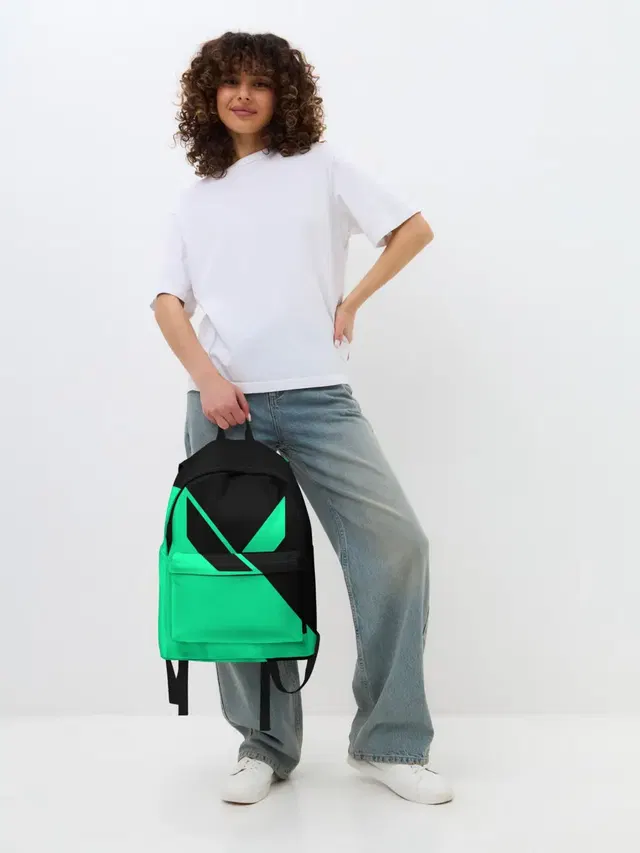 Джинсовый рюкзак с принтом «Minimalism»